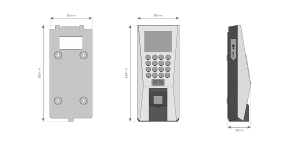 lector biométrico huella digital control accesos